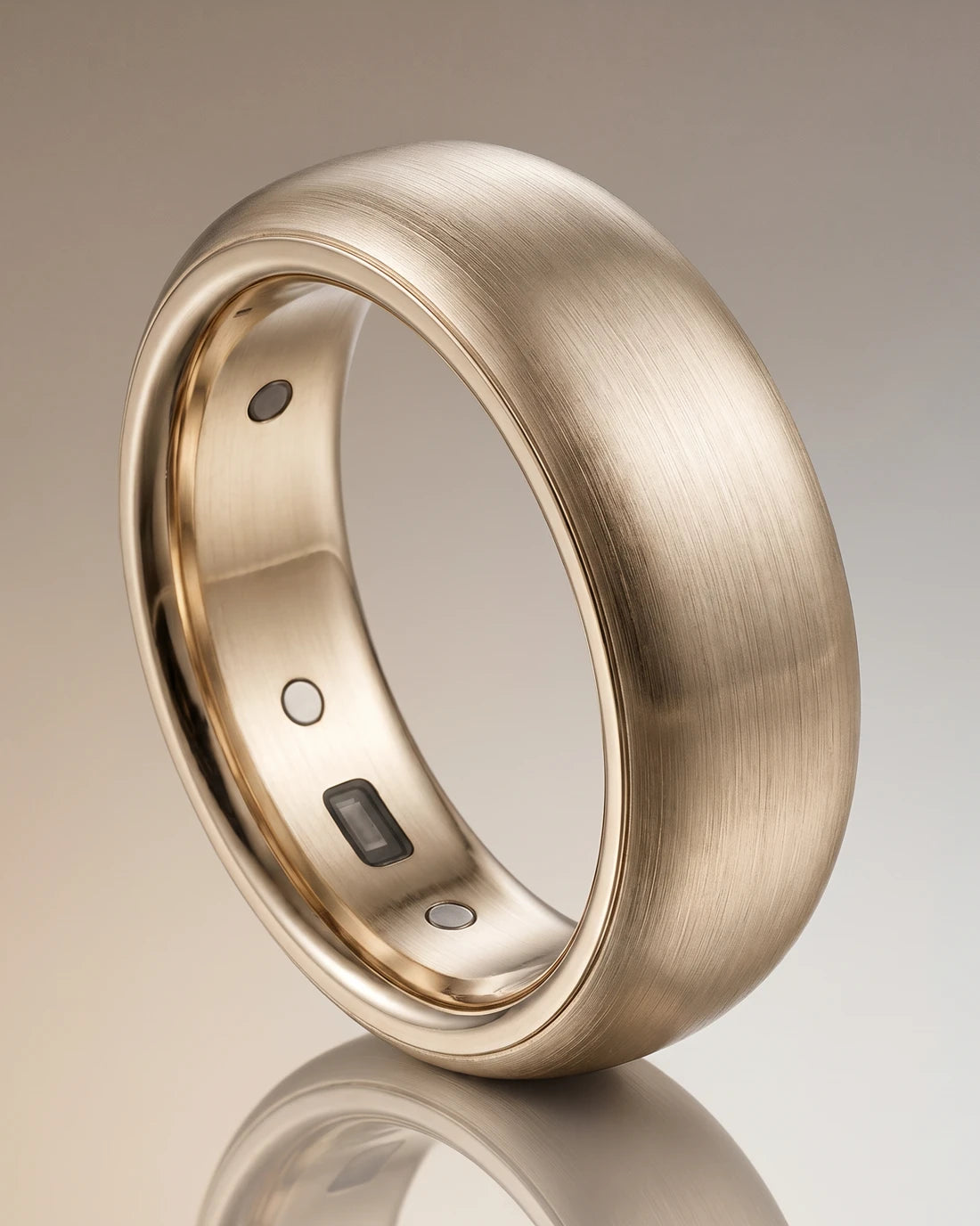 AURIA smart ring in aerospace titanium